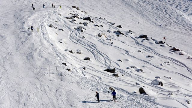 Staza u Meribelu i deo na kojem je Mihael doživeo nesreću (©AFP) 